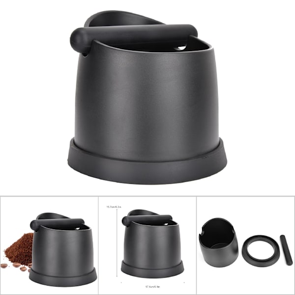 Stor kaffesumpbehållare i plast för espressomaskiner (svart)