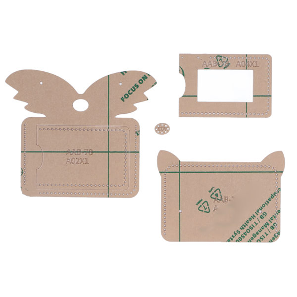 DIY Akryl Mall 12x8,5cm Plånbokstillverkning Noggrann Hög Hållbar Återanvändbar Akryl Stencil Mall