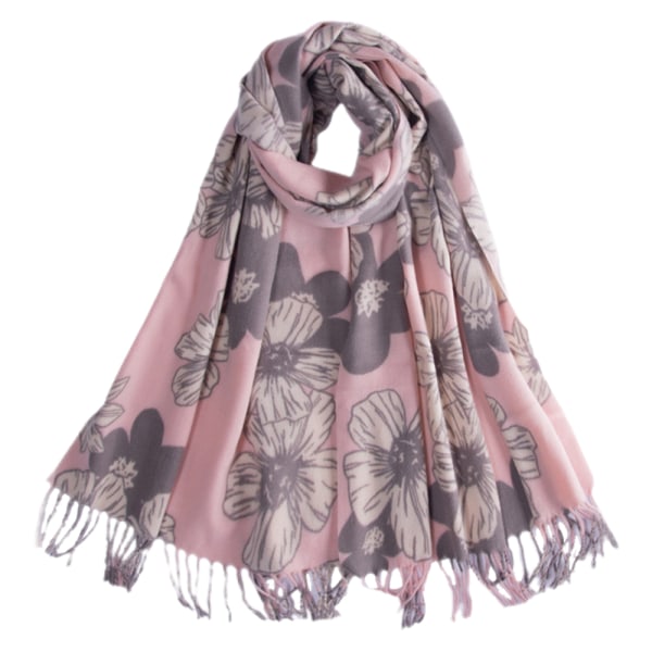Print blommönster Scarf Sjal Fashion Scarves