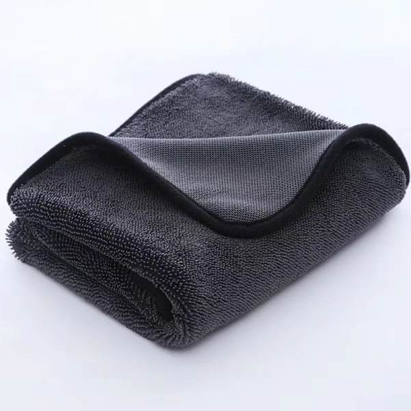 2X premium torr trasa, absorberande bilvård mikrofiberdukar 60x40cm grå