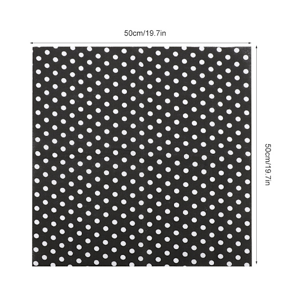 7 st 50*50 cm bomullstyg DIY blandade rutor förskurna sängkläder kit kvartsbunt (svart)