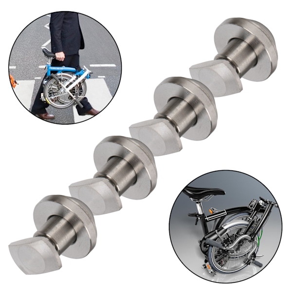 Brompton Fällbar Cykel Modifierad Tillbehör J Typ Titanlegering Skivbroms Bultmutter Set