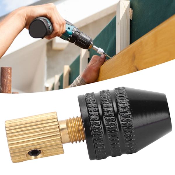 Borrchuck Snabbbyte 2,3 mm Skruvmejsel Adapter Konverterare 0,5‑3,2 mm Klämningsområde