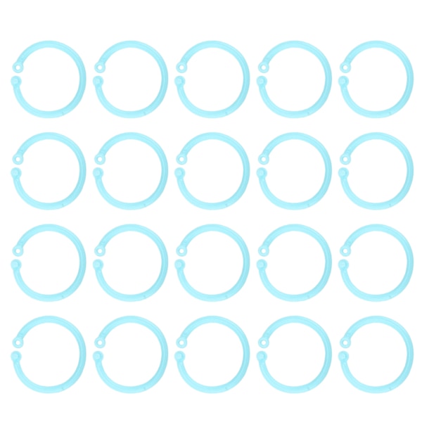 Hållbara pärmringar, lösbladsorganisatör för dokumenthantering i skola och kontor, flerfärgade bokringar med stor kapacitet (30 mm diameter)