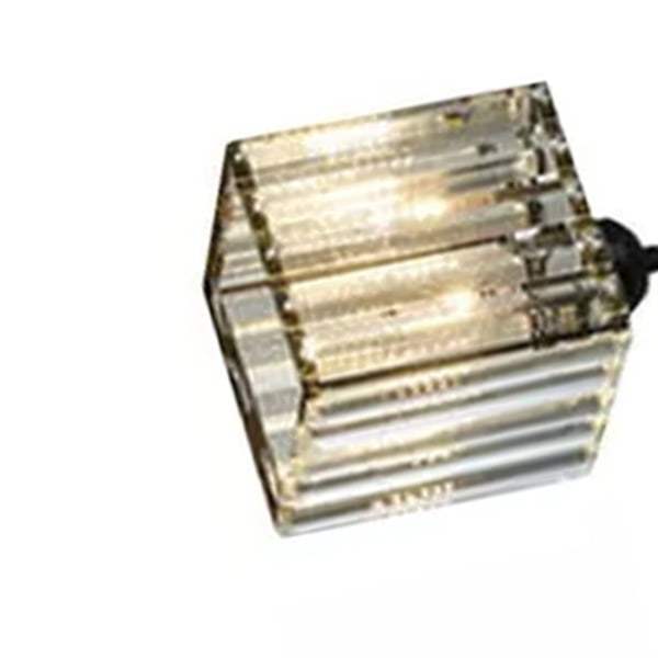 Kristallkronljusskärm Kvadratisk Taklampa Hängande Lampskärm för Hushållsrum 110‑220V