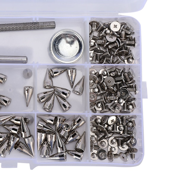 Punk Spikes DIY Zinklegering Kon Craft Spot Läderkläder Nitar Verktyg 7 x 14MM