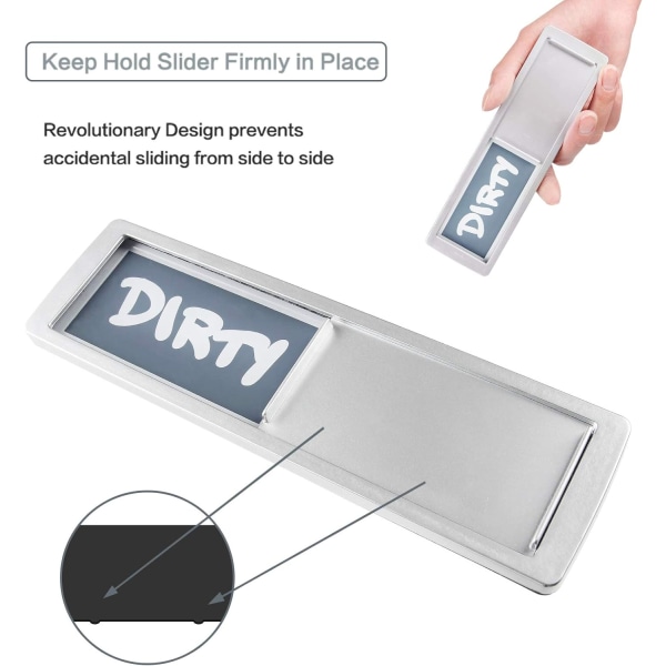 Magnetisk diskmaskin - Uppgraderad superstark magnetversion - Lättläst, repfri magnetisk indikator med tydlig, fet och färgad text - Silver