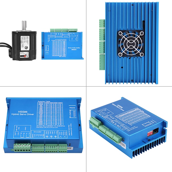 HSS86 Hybrid Servo Driver   NEMA34 Sluten Krets Hög Hastighet Stepper Servomotor 4N.M 0~1000RPM