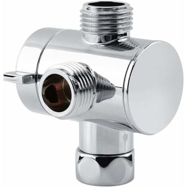 Diverter 3-vägs multifunktionell duschhuvud duschblandare, monterad duscharm duschhuvud adapter, G1/2\" T-kran ersättningsdelar för Ephé kök