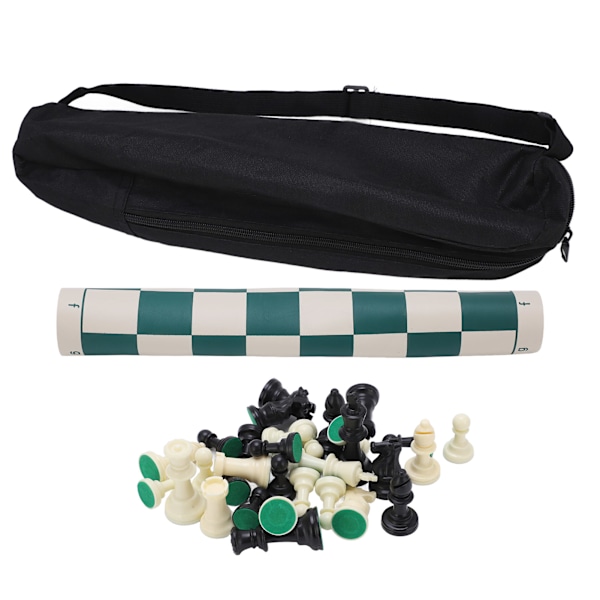 PVC Schack Resor Bärbar Fällbar Schackset för Inomhus/Utomhus Lek Avslappning Fest