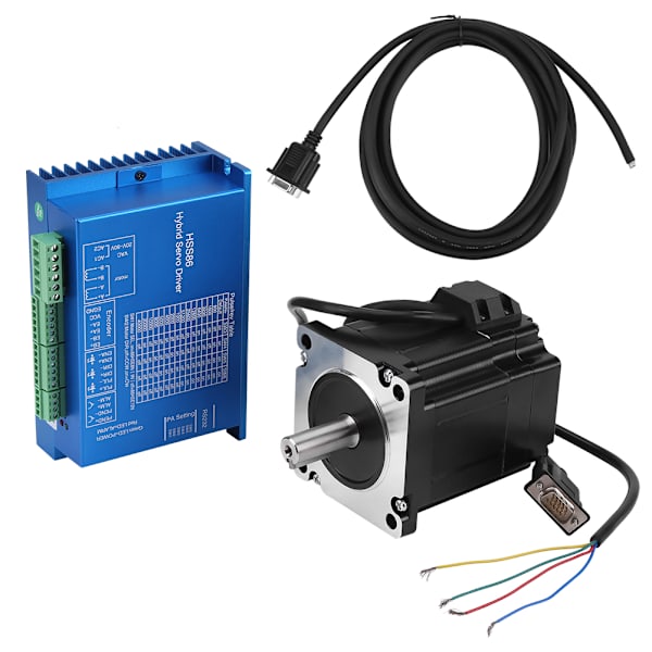 HSS86 Hybrid Servo Driver   NEMA34 Sluten Krets Hög Hastighet Stepper Servomotor 4N.M 0~1000RPM