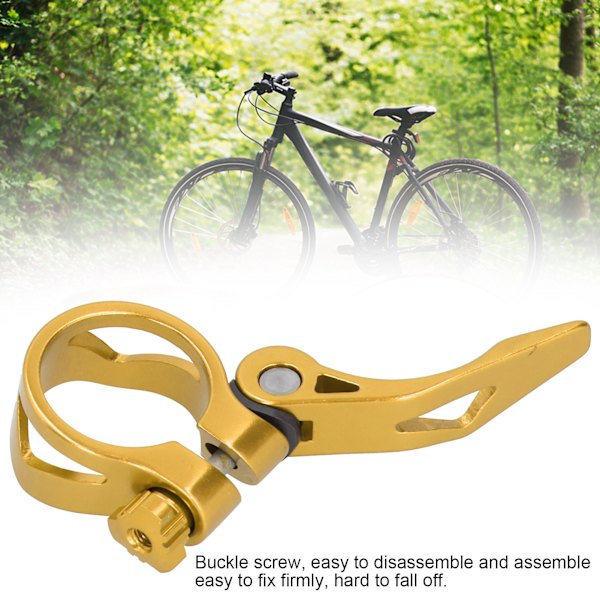 2 st C73 Aluminiumlegering 31,8 MM Snabbkoppling Sadelstolpe Klämma Cykelrörsklämma Guld