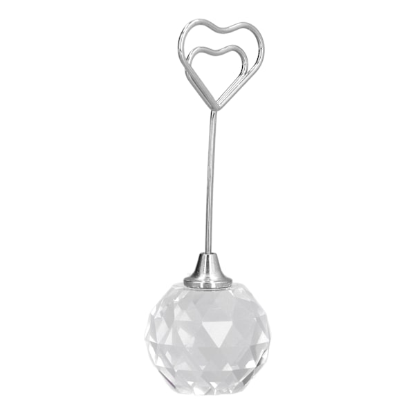 Robust Ställning Kristall Diamant, Fasetterad Diamant Elegant Form Bordsnummer för Julfester Bröllop, Klar Display Kraftigt Kvalitetsmaterial