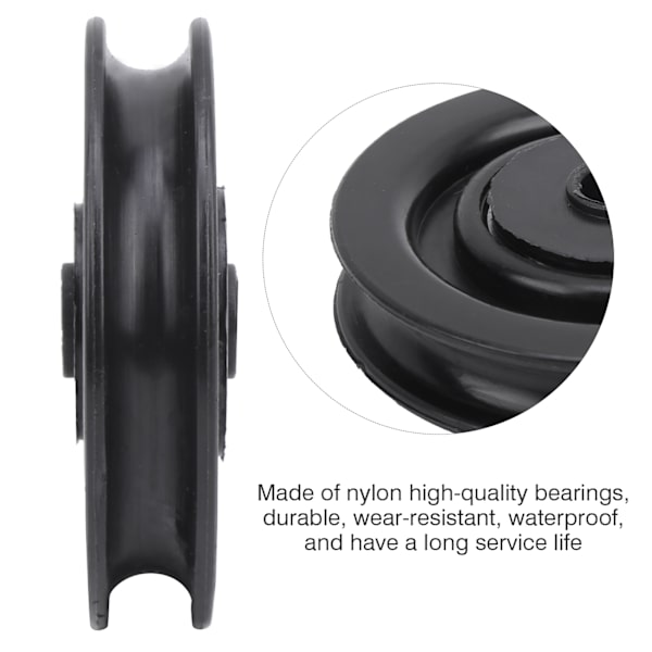 10 st universella remskivor Fitness lyftutrustning tillbehör Nylon lagerkärna 75 mm