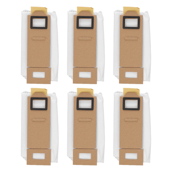 6 st dammsugarpåsar dammsugarersättningsdelar för Xiaomi Roborock T7S Plus EU-version
