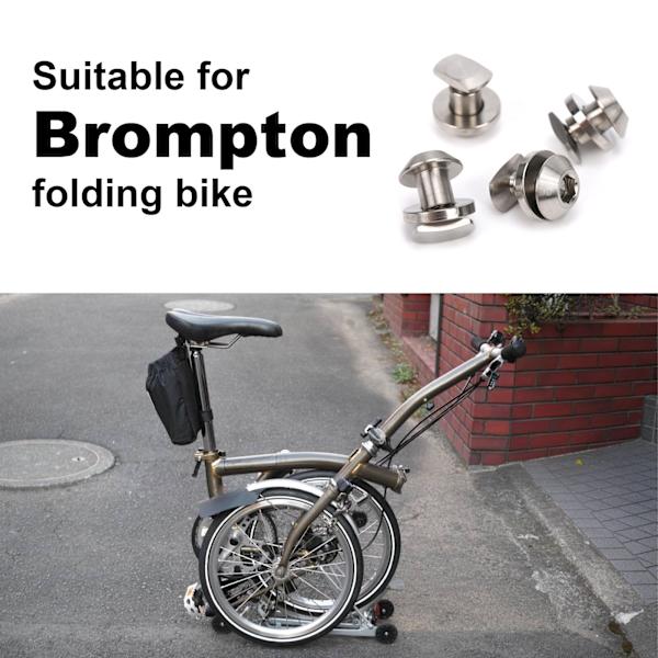 Brompton Fällbar Cykel Modifierad Tillbehör J Typ Titanlegering Skivbroms Bultmutter Set