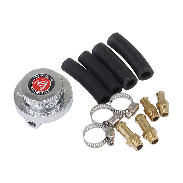 Universell manuell justerbar bränsletrycksregulator kit för förgasarmotor UK