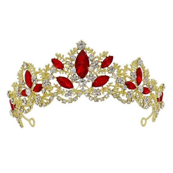 Sppry Rhinestone Crown för brudprinsessa kvinnor vid bröllop