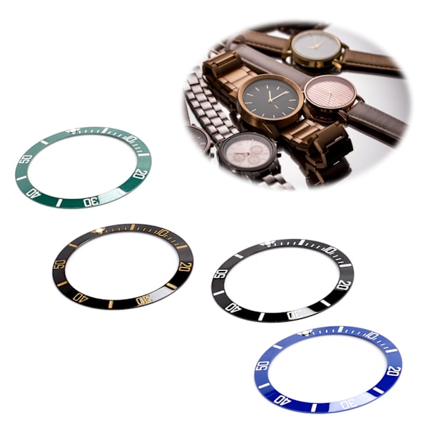 4 st keramiska klockringinsatser, ersättningsdelar för klockring, 38 mm