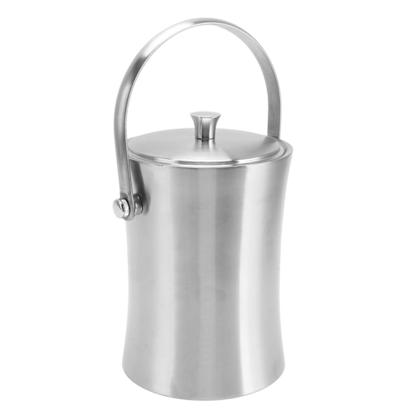 ChillMaster Isolerad Ishink, Elegant Finish Dubbelväggig Rostfritt Stål Håller Kylan, Elegant Hållbar Design För Hemmabar, Portabel Ishink