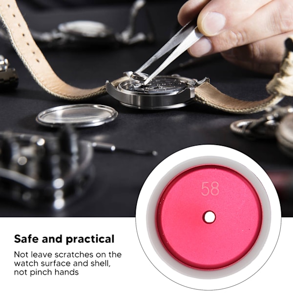 20 ST Watch Case Press Set Aluminiumlegering Bezel Inserts Watch Tool 20 mm till 58 mm för Klockreparation Klockbatteribyte