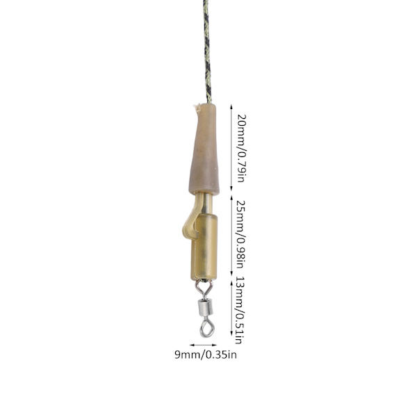 Fiskeutrustning Leadcore Karpledare Utbytbara Hybrid Camo Leadcore Ledare för Fiske RUBBER CLIP Kombination