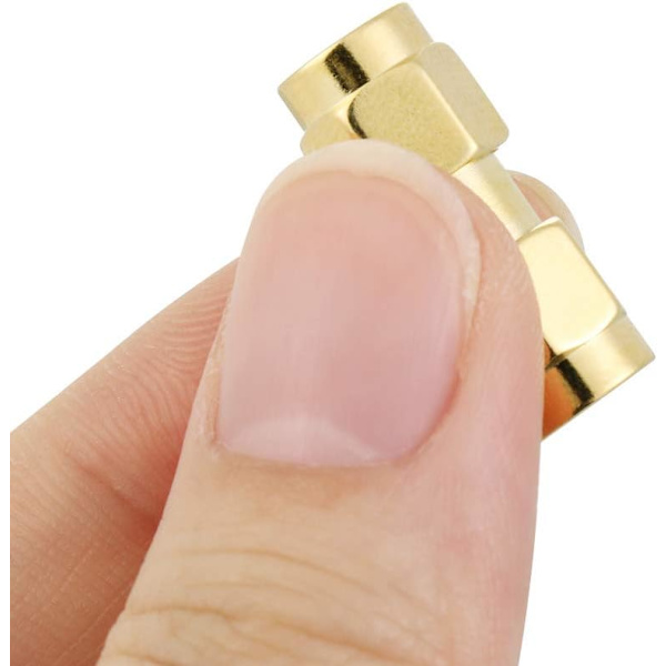 Koaxial RF-adapterkontakt SMA koaxial honkontakt SMA hane till SMA hane (5-pack)