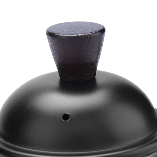 Kitchen Cafe 650ml 304 Rostfritt Stål Kaffe Droppkanna Kittel med Lång Gås-hals Pip (Svart)