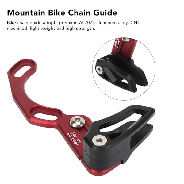 Cykelkedjeguide Professionell Singelskiv Aluminiumlegering Montering Cykelkedjeskydd för Cykeltillbehör