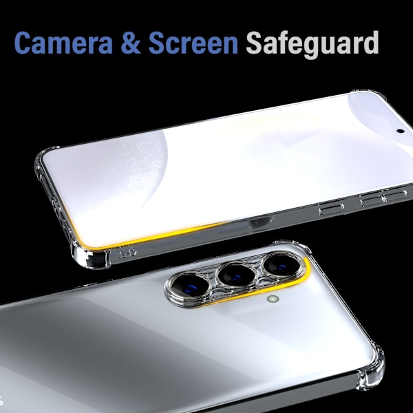 Samsung S24 Transparent Skyddsfodral – Skydd med Extra Kant