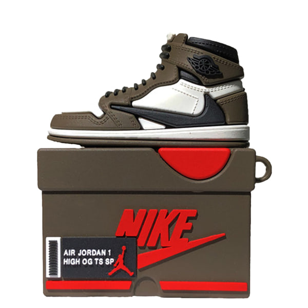 Case för AirPods 1/2 - Nike Logotyp - Brun