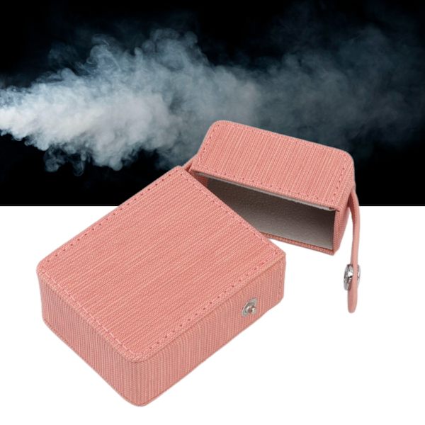 Cigarettboxhållare PU-flikdesign Bärbar cigarettbox Skyddande fodral för resor Daglig Rosa