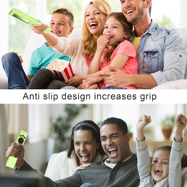 Antifall Fjärrkontroll Silikon Skyddande Skal Solcell Fjärrkontroll Ersättningsskal för Samsung TM2180EcoBN59 Ljusgrön