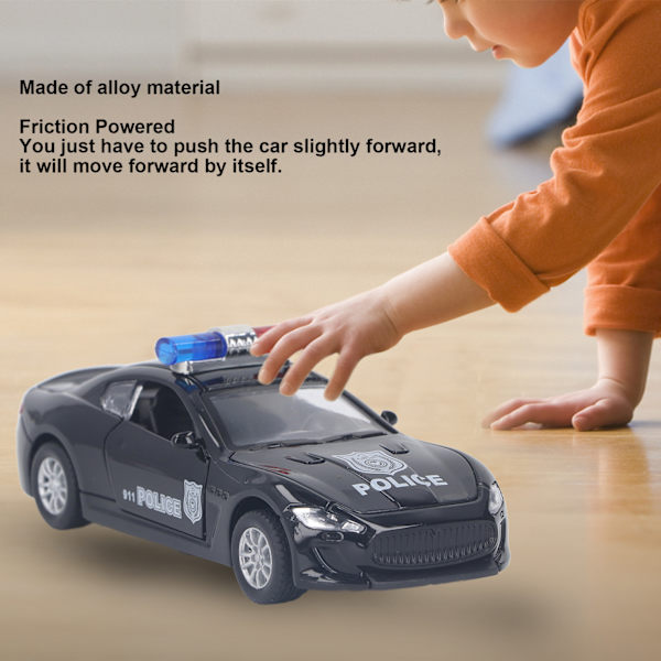 Friktonsdriven bil leksak fordon dra tillbaka 1:32 Diecast fordon bil för pojkar småbarn och barn typ 1