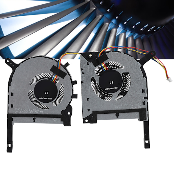 2 st bärbara datorns CPU GPU kylfläktar ersättning för ASUS TUF FX505ge FX505gm FX505dt FX705