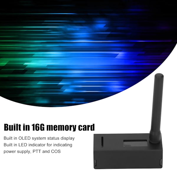 Hotspot Spot Radiostation 16G Minneskort OLED-skärm LED-indikator MMDVM Hotspot-modul
