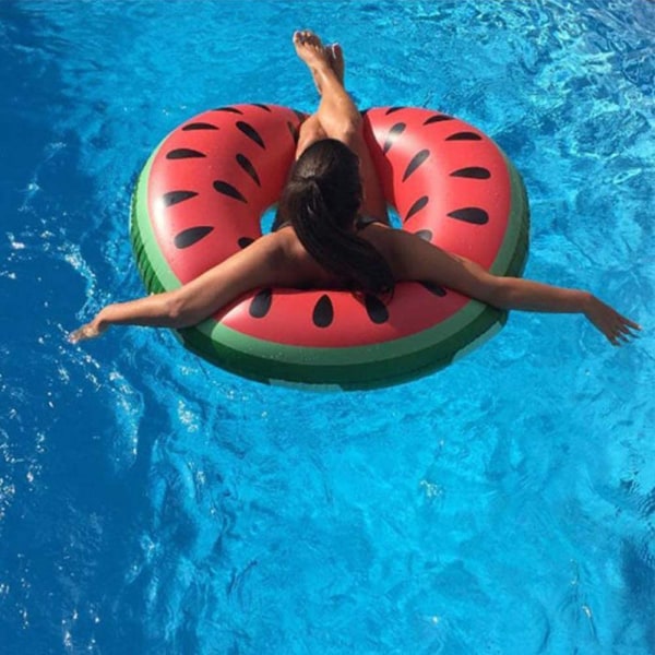 Vuxen simring simring vattenmelon melon röd simring simring vattenring luftmadrass vattenleksaker simbassäng flytande matta