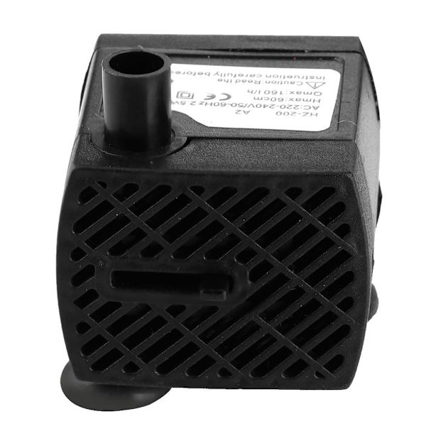 Cykel Mute Vattenfontän Pump med LED-ljus för Miniatyr Stenträd Inomhus Blomkruka Hydroponisk GrönsakEU-kontakt AC220-240V