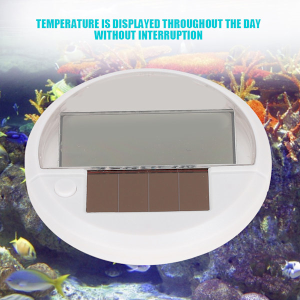 Soldigital display LED temperaturmätare fiskakvariumtermometer