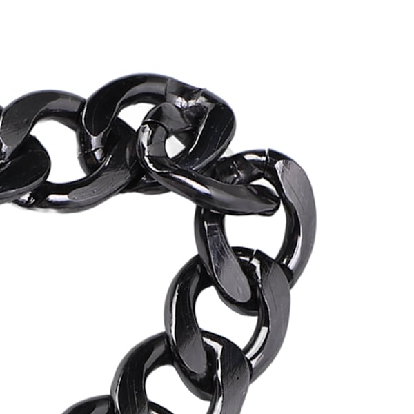 Aluminium Curbkedjor 10 Meter Justerbar Längd DIY Hantverk Smycke Kedjelänk Halsband för Reklamtavla Silver Svart