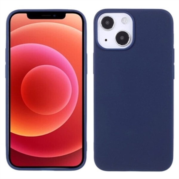 Anti-Fingeravtryck Matt iPhone 13 Mini TPU-skal - Mörkblå Blå