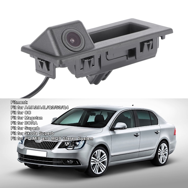 Backkamera för Bagagelucka Original Dynamisk Trajektor Passar för A4/A3/A4L/Q3/S3/Q4