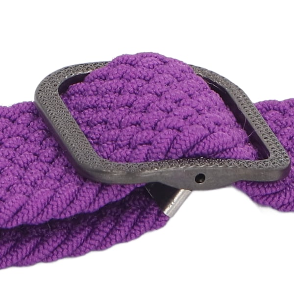 Nylonvävd Klockarmband DIY Installation Vävt Klockarmband Mjukt Hudvänligt Tvättbart Justerbart Klockarmband för Amazfit Active Edge A2212 Violett