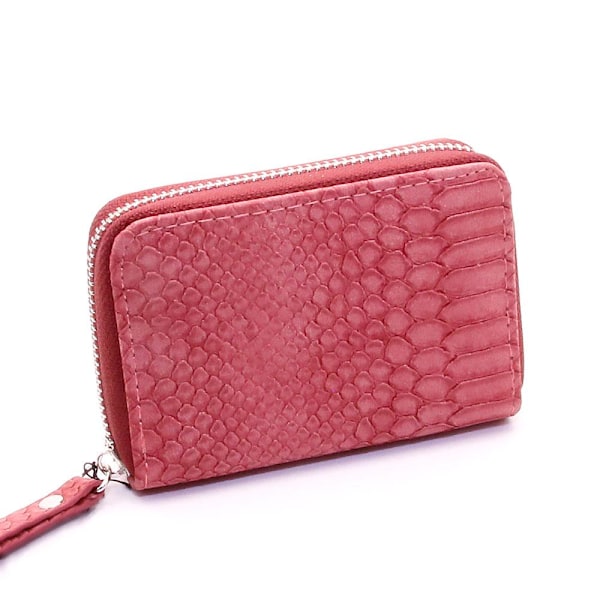 Damplånbok Small Zip Around Wild One - Rosa Rosa