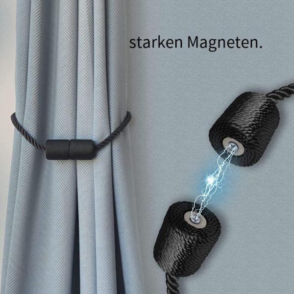 Svart gardin spänne