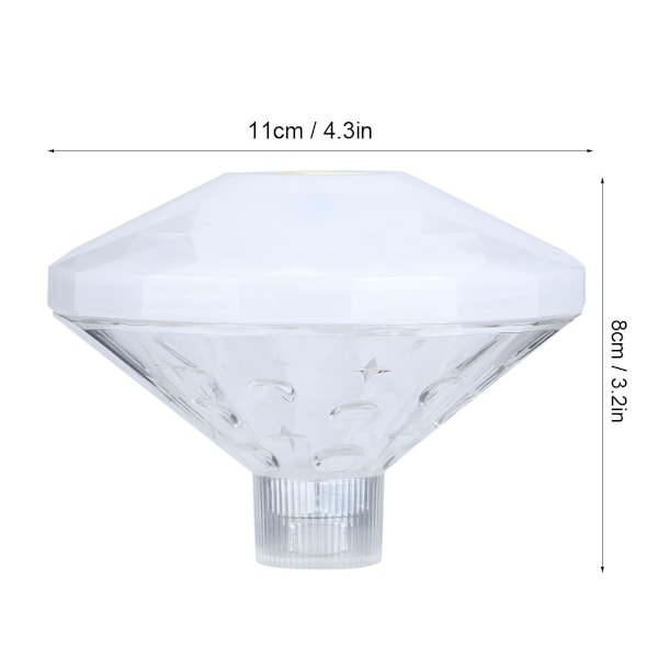 Färgglada undervattenslampor för babybad, LED-lampor för pool, damm, bubbelpool, spa-lampa