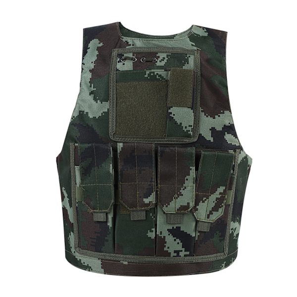 Barn Kids Army Militär Utrustning Combat Game Camouflage Uniform Väst (Djungel Camouflage)