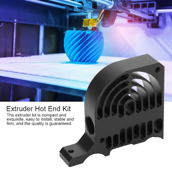 Extruder 3D-skrivare med Mini Uppvärmningsblock Värmeisolering V6 Munstycke Kit Tillbehör