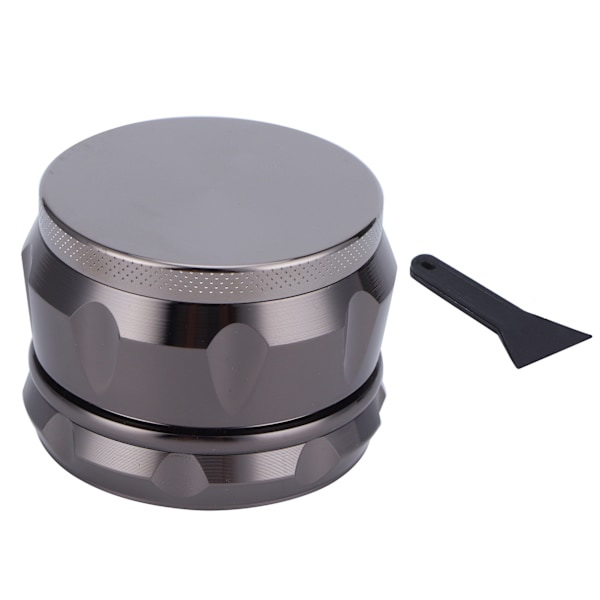 Mini Portabel Zinklegering Rök Grinder Manuell Rökning Kross Grinding Verktyg Tillbehör Ruthenium Svart