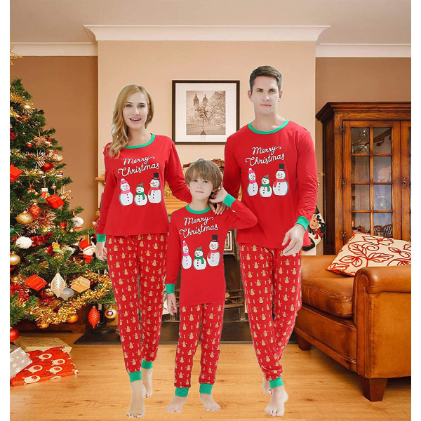 Christmas Family Matchande Pyjamas Set Christmas Snowman Pyjamas Woman L  dbf7 | Woman L | Fyndiq